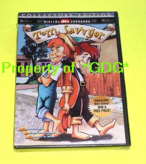 FREE USA Shipping TOM SAWYER Mark Twain's Classic American Tale Movie DVD Animation Cartoon