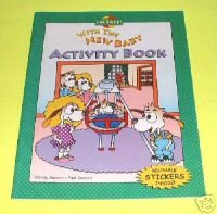 I'M SAFE WITH THE NEW BABY Activity Book by Wendy Gordon (NEW) Children Story Pictures!