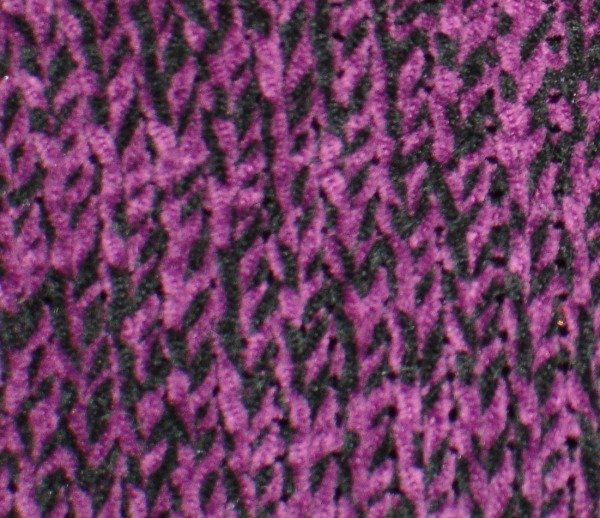 NWT Carolyn Taylor Women's Chenille Purple and Black Sweater Size XL