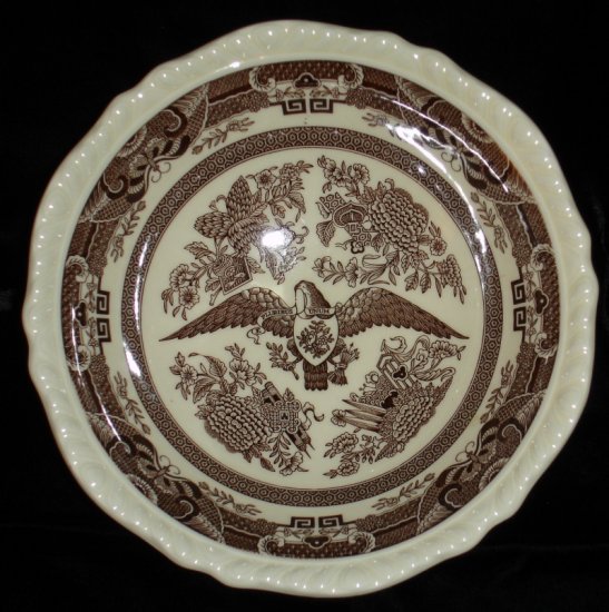 Wedgwood of Etruria American Independence Eagle Bowl brown transfer