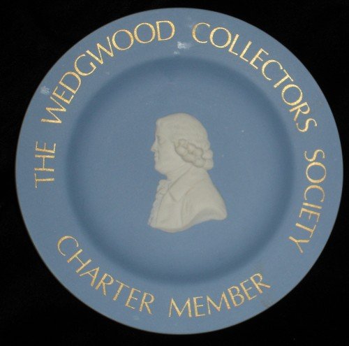 Wedgwood Collectors Society Charter Member plate Blue Jasperware