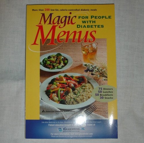 Magic Menus for People With Diabetes - Glucotrol XL paperback recipe book
