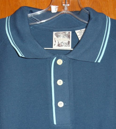 Blue Short Sleeve Men's Shirt by Property size M medium NEW without tags