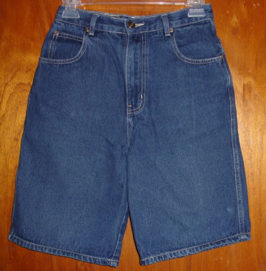 Girl's Route 66 Blue Denim Burmuda length shorts size 14 very good condition