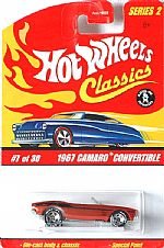 Hot Wheels 1967 Chevy Camaro Convertible Classics 2 #7 of 30 Red