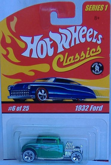 Hot Wheels 1932 Ford Classics Collection 1 Green Paint White Tampos