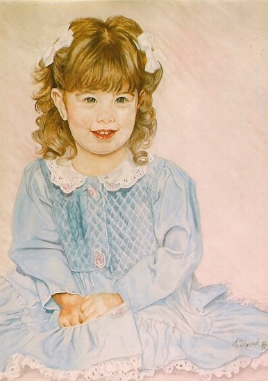 Commissioned Art OOAK Original Portrait Painting 20x24