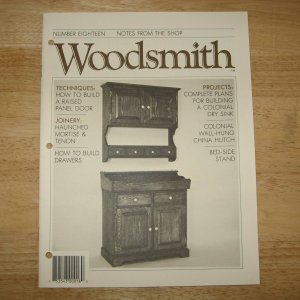 Colonial Dry Sink Woodsmith Woodworking Magazine 1981 Issue 18