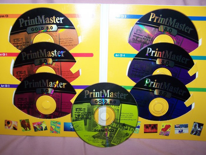 Print Master Gold 8.0 CDs