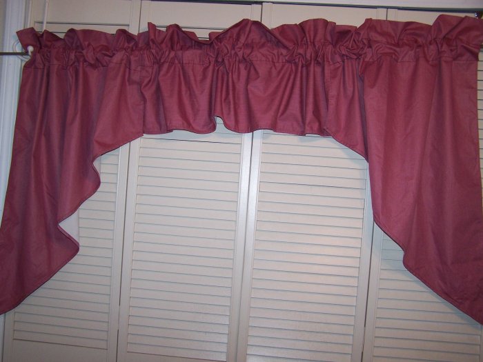 Rose colored valance
