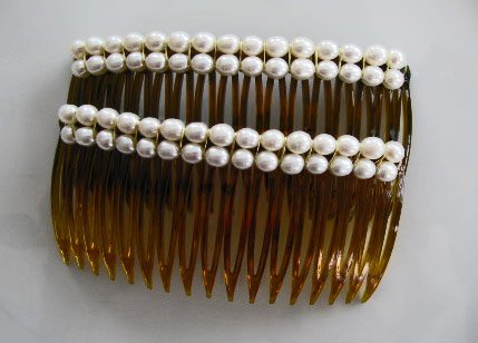 Just Pearls Hair Jewelry Combs Pair