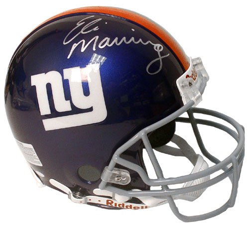 Eli Manning Hand Signed NY Giants Helmet