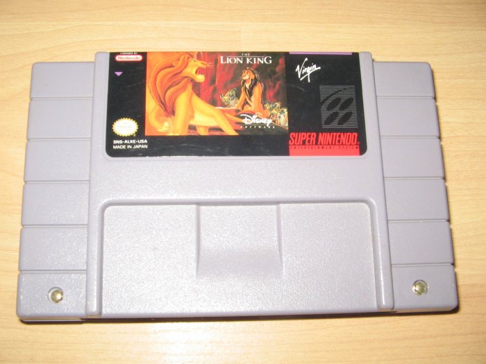 SNES Super Nintendo Lion King Game