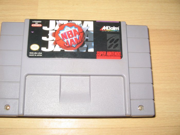 SNES Super Nintendo NBA Jam Game