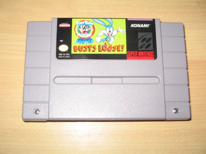 SNES Super Nintendo Tiny Toon Adventures Buster Busts Loose Game