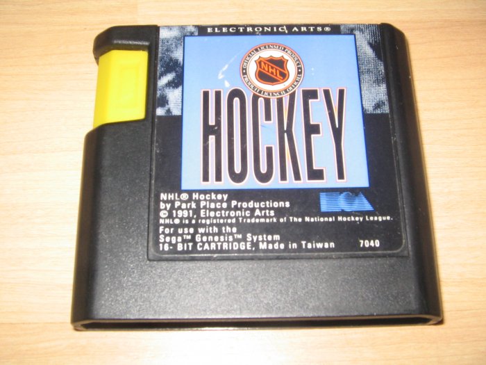 Sega Genesis NHL Hockey Game