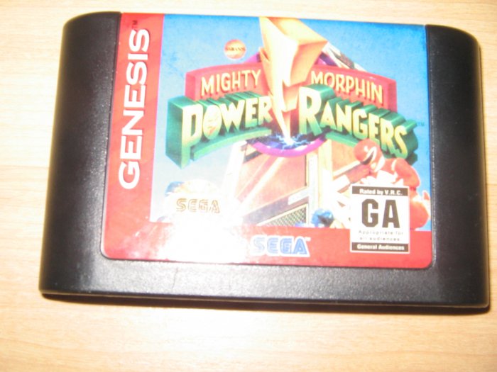 Sega Genesis Mighty Morphin Power Rangers Game