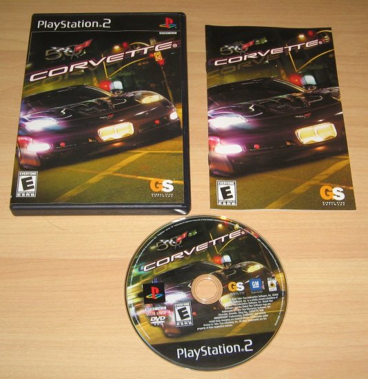 PS2 Playstation 2 Corvette Game Complete in Case with Instructions