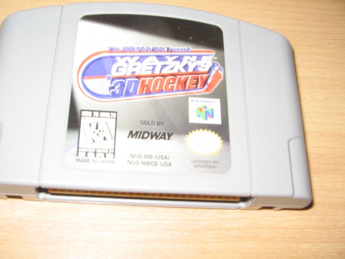 N64 Nintendo 64 Wayne Gretzkys 3D Hockey Game