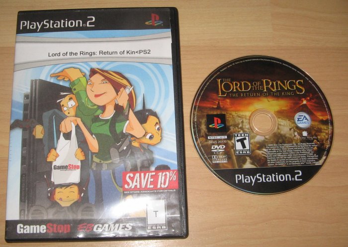PS2 Playstation 2 Lord of the Rigns: Return of Kin
