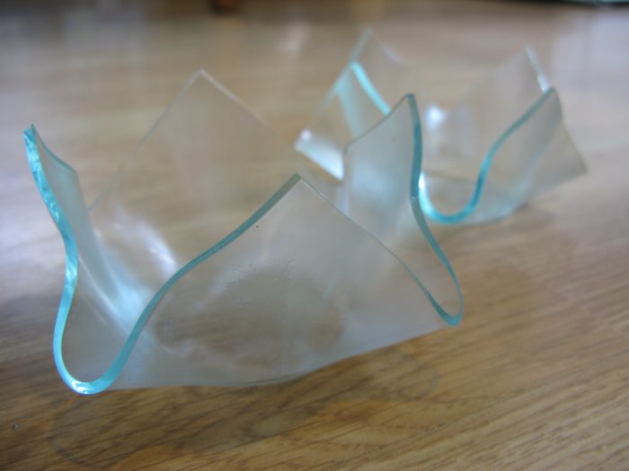 Custom Order, Flame: Votive Candle Holder, handmade by Sunrise Glass Art