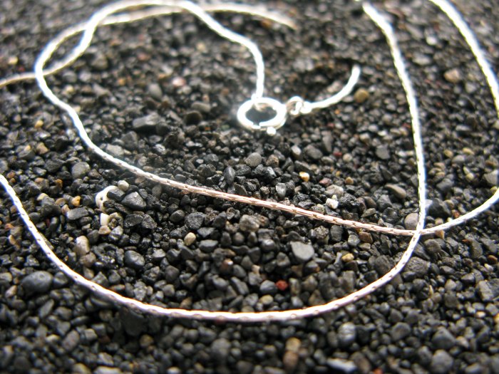 Silver snake chain, 18 inch