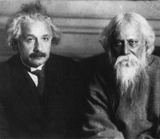 Albert Einstein with R.Tagore - 554x480 pixels - only email delivery.