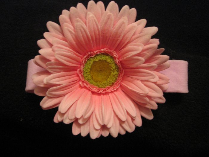 Large- New! Light Pink flower Headband