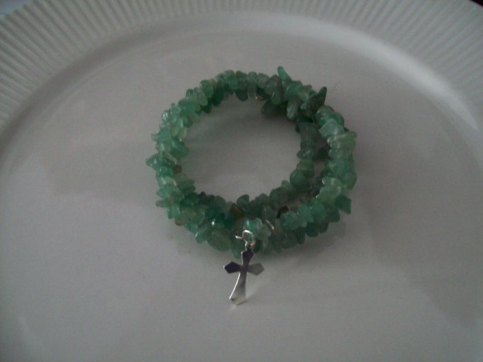 Jade Chip Memory Bracelet
