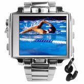 Ultimate Style 8GB Steel MP4 Player Watch - 1.8 Inch Screen