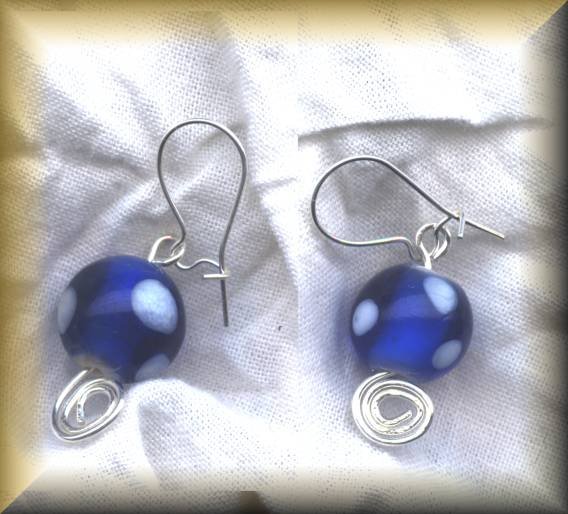Sydney's' Rich Royal Blue Pokka Dots