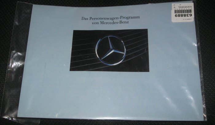 VINTAGE Das Personenwagen-Von Mercedes-Benz brochure