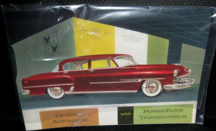Vintage 1954 Chrysler DeSoto brochure
