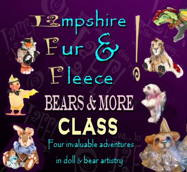 Lampshire FUR and FLEECE COMPLETE CD tutorial BEARS and MORE