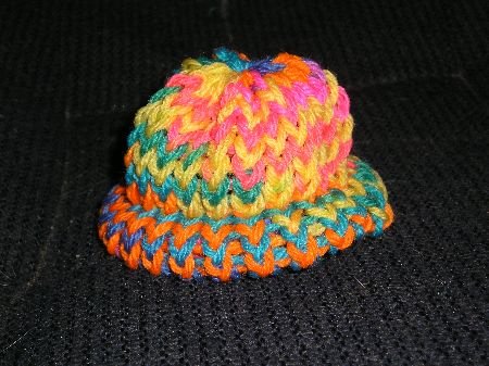 Easter-Spring Knit Cap Hat Sock Monkey/doll Handmade