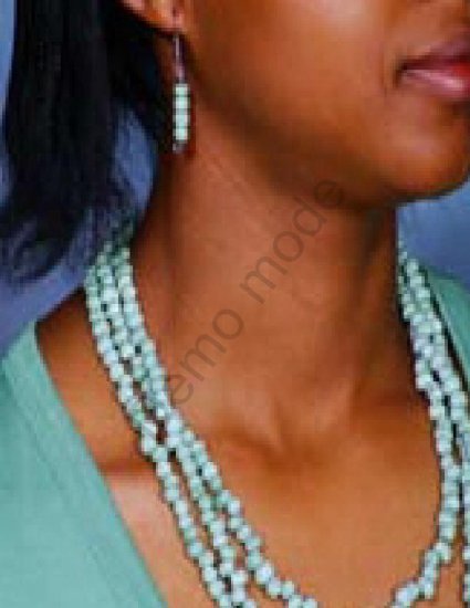 Green Necklace with matching earrings