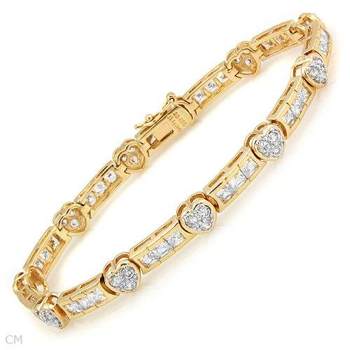 Cubic zirconia in 14K/925 Gold plated Silver