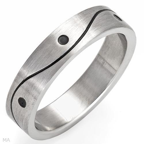 Stainless Steel mens ring size 11