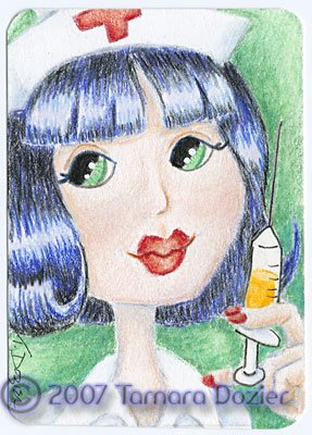 Aceo print - "This won't hurt a bit"