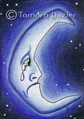 ACEO original - "Blue Moon"