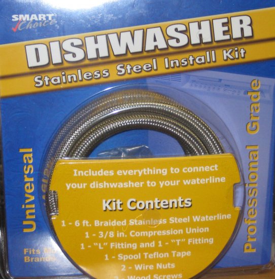 Smart Choice Dishwasher Stainless Steel Install Kit