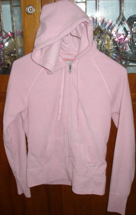 SO Pink Fleece Hoddie Jacket Jr. Med