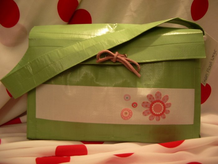 Lime Floral Purse