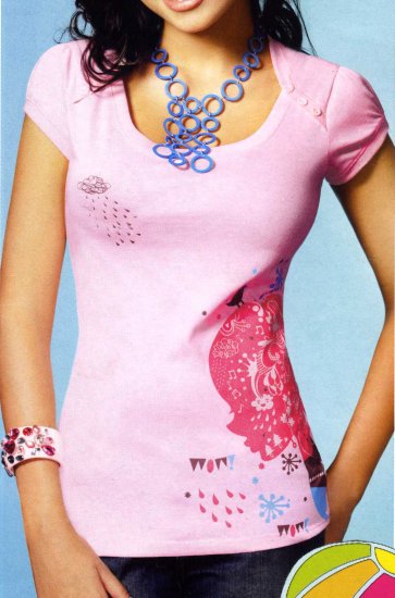 NLW-ROA Pink Baby Doll Shirt