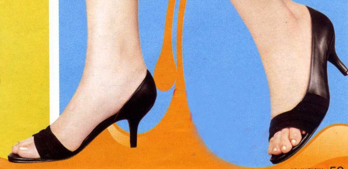 NLW-VAN Black Open Toe Shoes