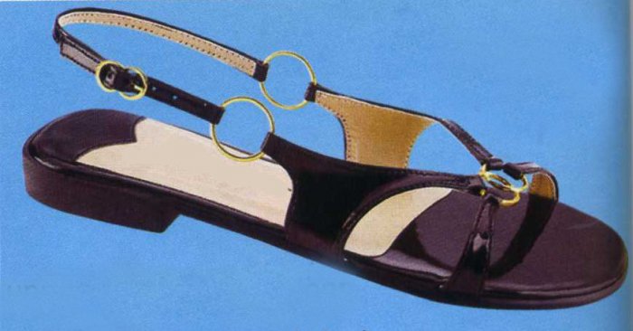 NLS-MIN Black Flat Sandals