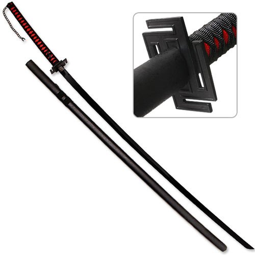 Bleach Replica Sword Black Blade With Chain