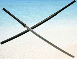 Stealth Katana With Wood Scabbard & Handle.