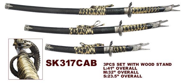 3 PCS Dragon Sword Set