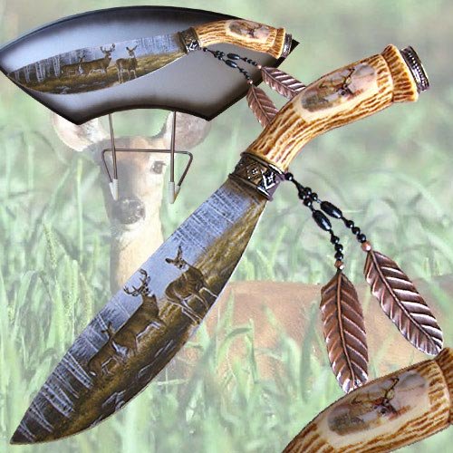 Deer Bowie Knife